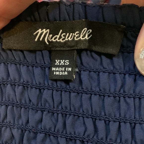 Madewell Lucie Puff-Sleeve Smocked Mini Dress in Rockfern Plaid XXS - Picture 8 of 11